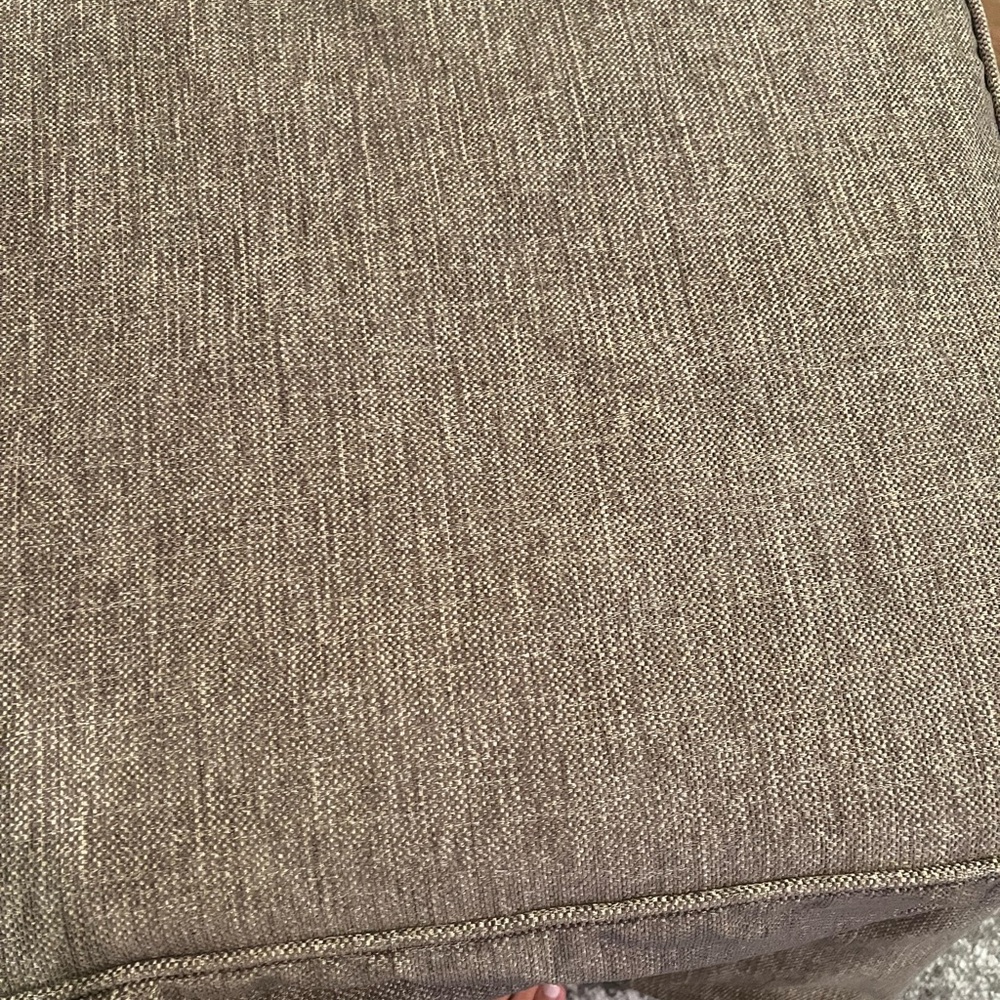 Pottery Barn Brown Ottoman Cover